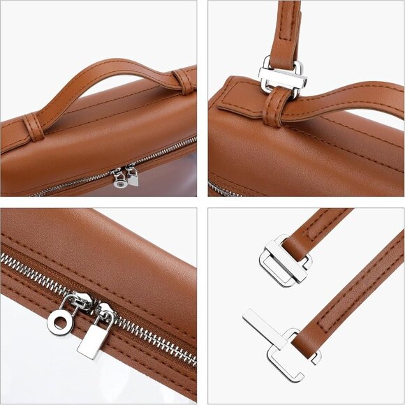 Stylish See-Through Purse for Women – Clear Crossbody Bag for Concerts & Sports - Picture 5 of 7